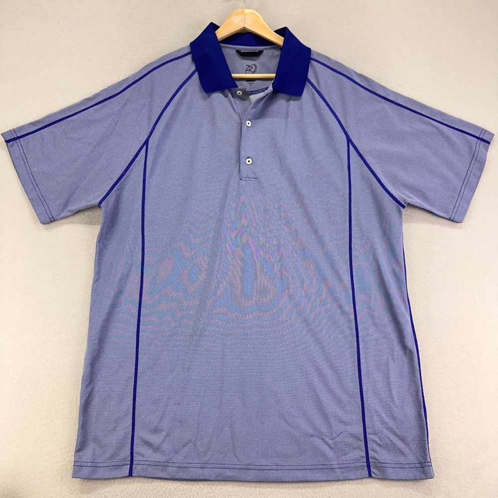 Zero‎ Restriction Polo Golf Shirt Men's XL Purple Stretch Tech Lightweight